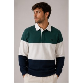 Polo tricolor hombre Street Monkey