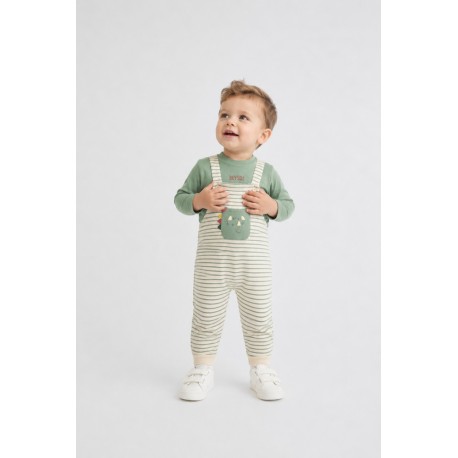 Conjunto peto rayas bebé Street Monkey