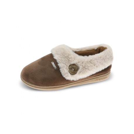 Zapatilla mujer combinada pelo
