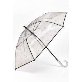 Paraguas transparente estampado