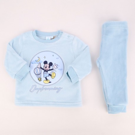 Pijama Mickey coralina bebé
