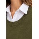 Jersey cuello camisa mujer