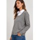 Jersey cuello camisa mujer