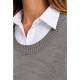 Jersey cuello camisa mujer