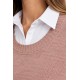 Jersey cuello camisa mujer