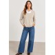 Jersey cuello camisa mujer