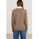 Jersey cuello camisa mujer