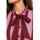 Blusa rayas lazo mujer