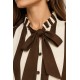 Blusa rayas lazo mujer