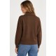 Jersey cuello polo botones mujer