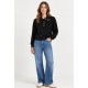 Jersey cuello polo botones mujer