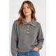 Jersey cuello polo botones mujer