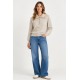 Jersey cuello polo botones mujer