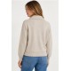 Jersey cuello polo botones mujer