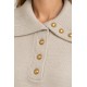 Jersey cuello polo botones mujer