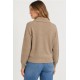 Jersey cuello polo botones mujer