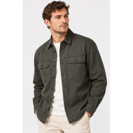 Sobrecamisa bolsillos hombre