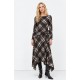 Vestido asimétrico nudo Tiffosi mujer