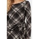 Vestido asimétrico nudo Tiffosi mujer