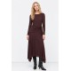 Vestido asimétrico nudo Tiffosi mujer