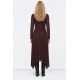 Vestido asimétrico nudo Tiffosi mujer