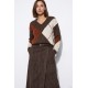 Jersey rombos cuello pico Tiffosi mujer