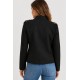 Chaqueta antelina botones mujer