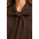 Blusa mujer lazada cuello