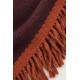 Poncho bicolor punto mujer