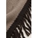 Poncho bicolor punto mujer