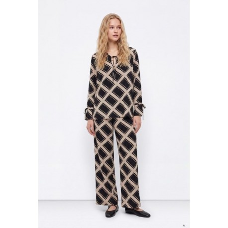 Pantalón estampado geométrico Tiffosi mujer