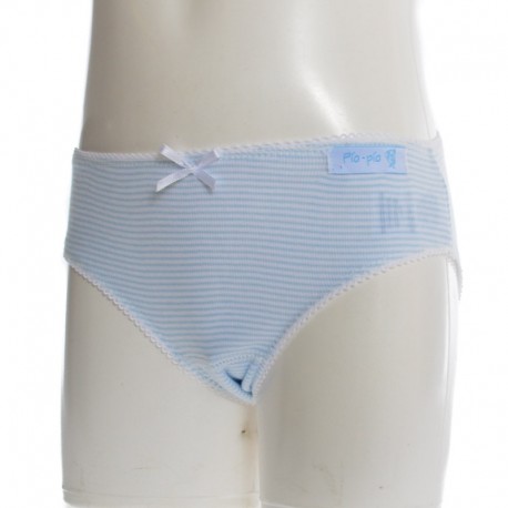 Bragas	 Braguita de rayas para niña con lazo decorativo