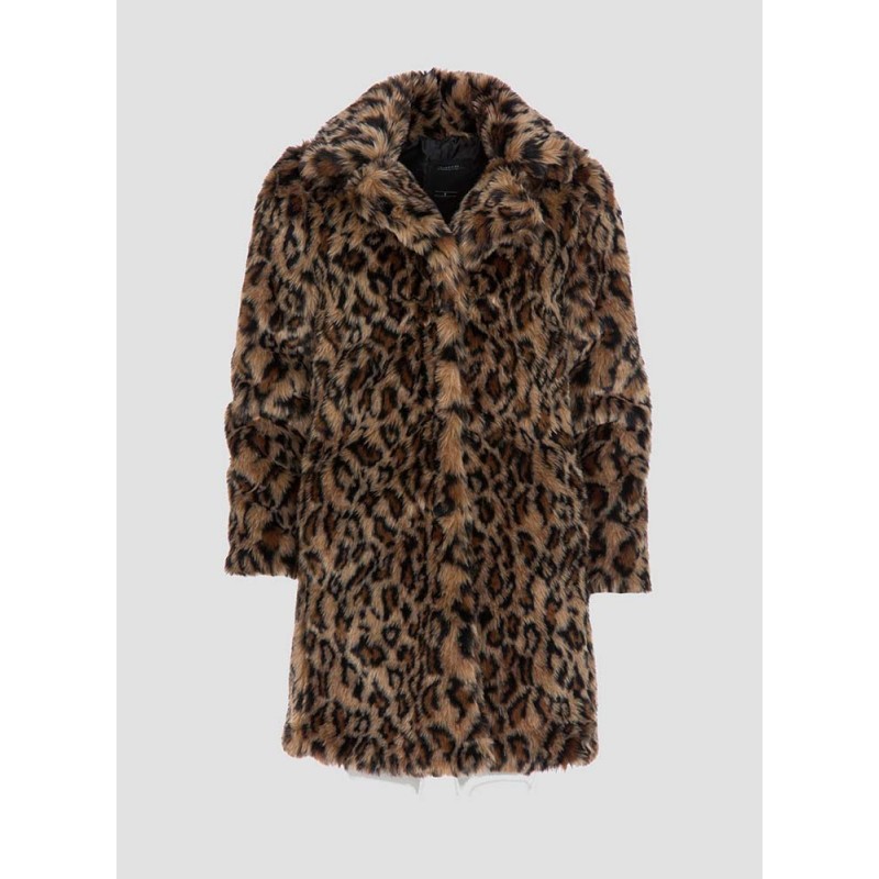 abrigo de leopardo de mujer