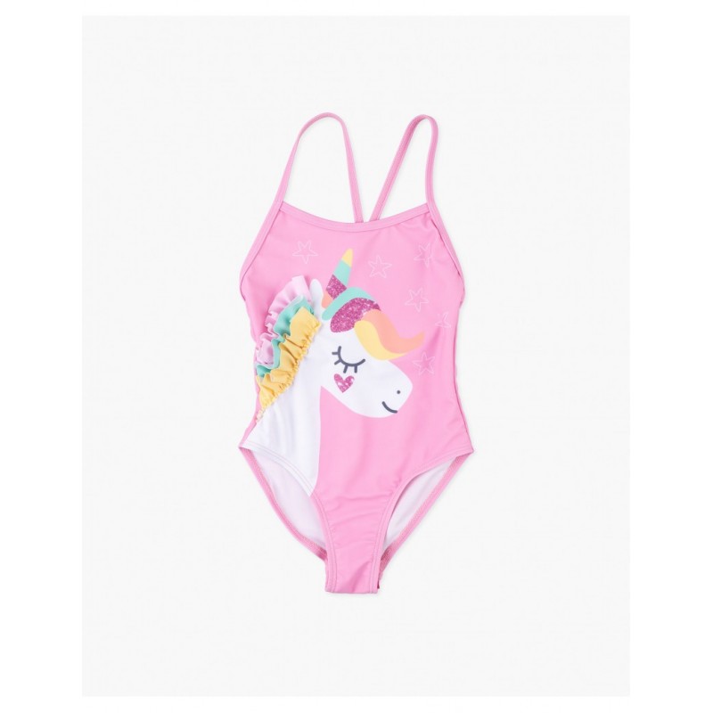 bañador niña con unicornio