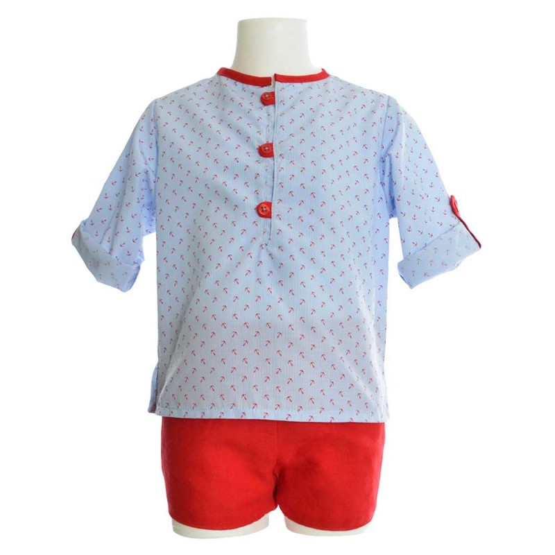 conjunto bebé anclas
