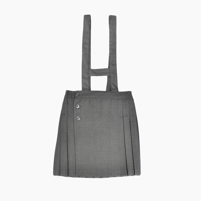 falda de colegio gris