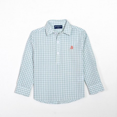 CAMISA DE NIÑO DE CUADROS VICHY