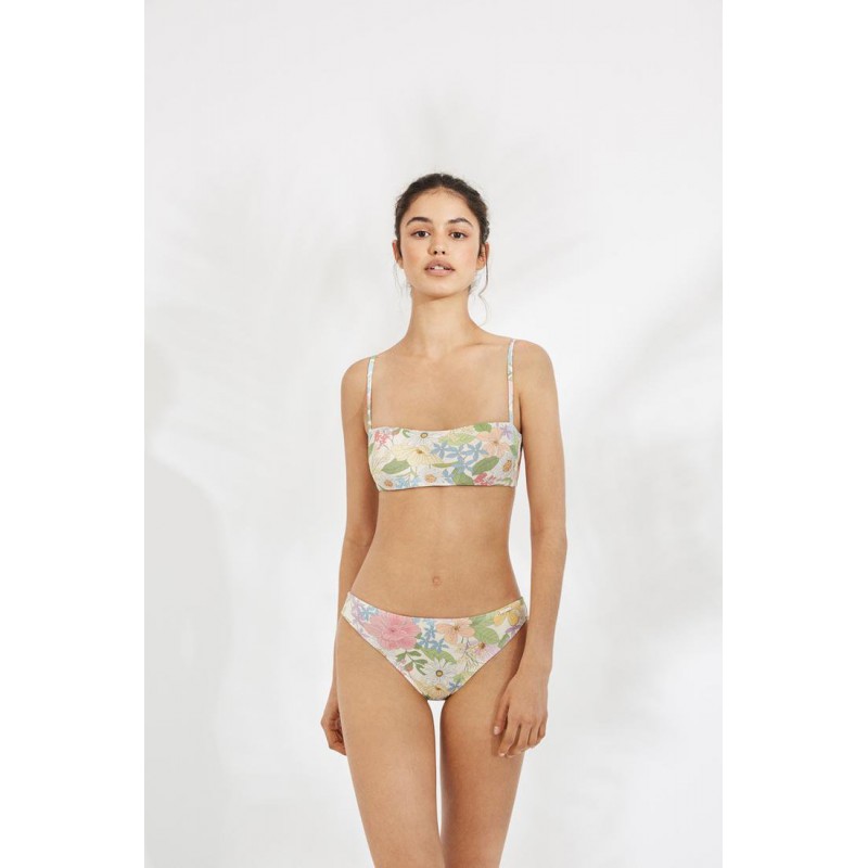 bikini flores mujer