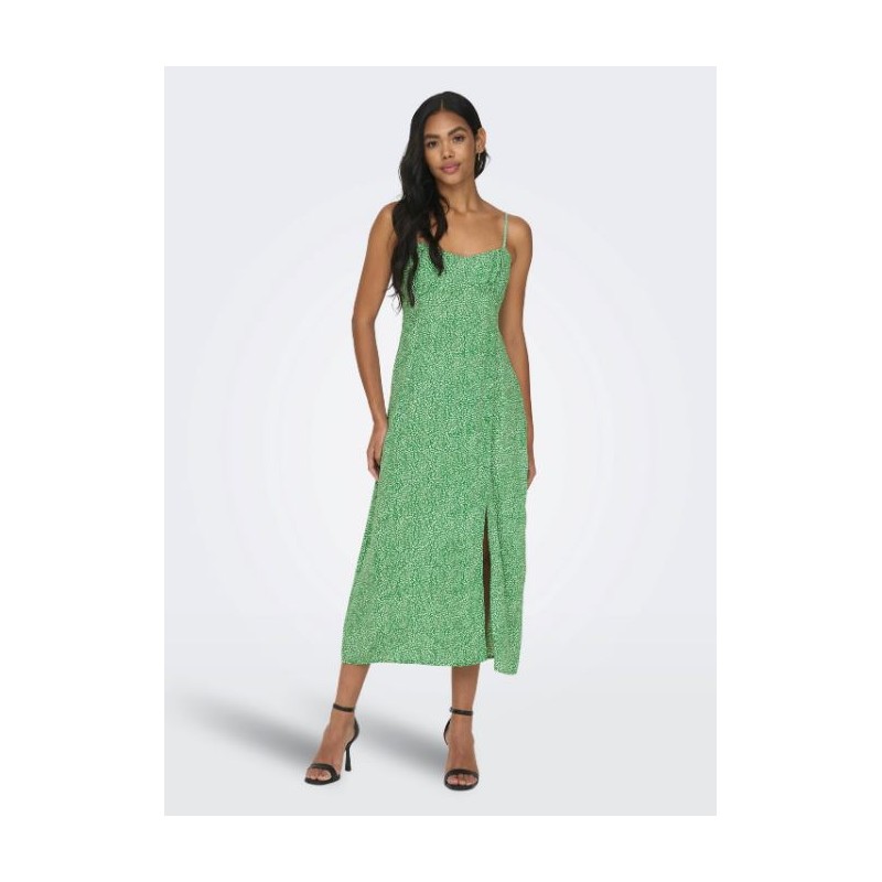 vestido midi verde